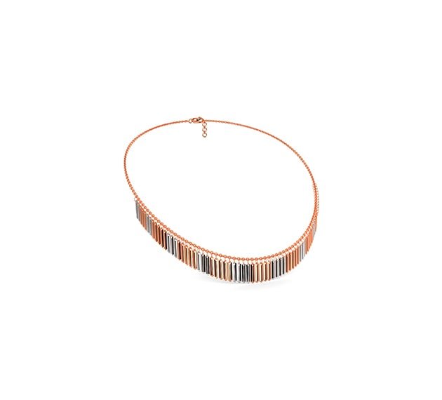 Rose Gold Evil Eye Layered Necklace