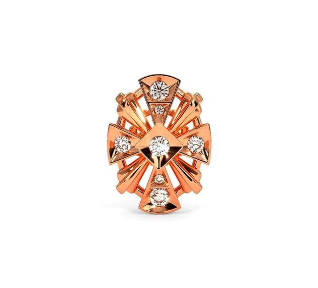 Rose Gold Rose Charm Bracelet for Women