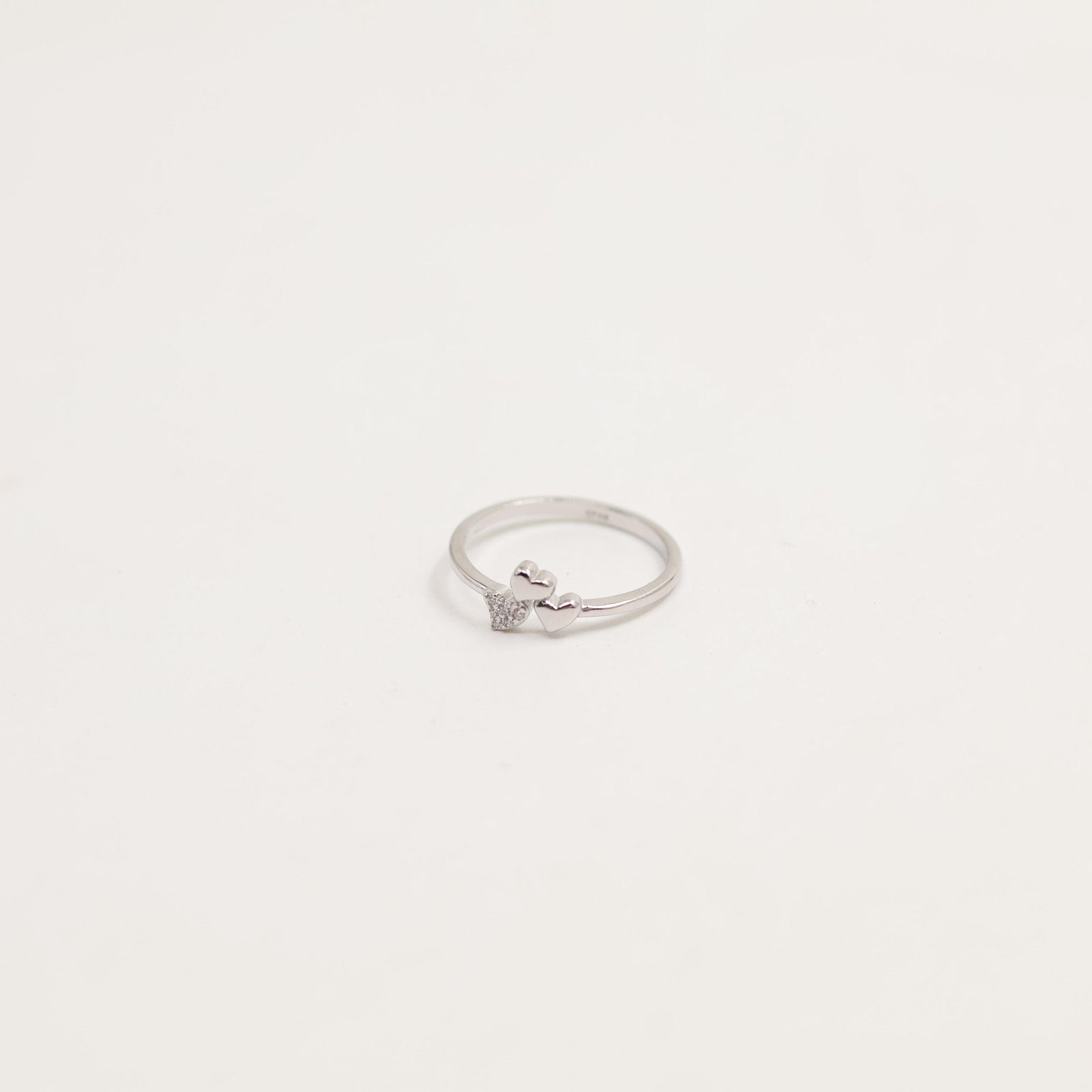 Silver Baguette Crystal Row Ring