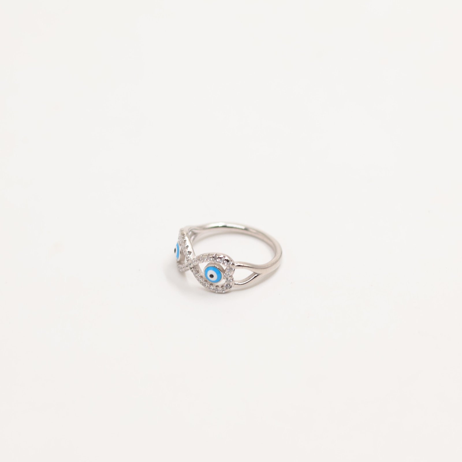 Silver Vine Leaf Wrap Crystal Ring