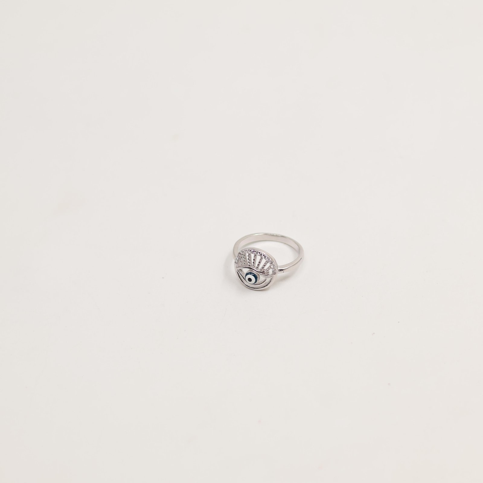 Silver Twisted Infinity Crystal Ring