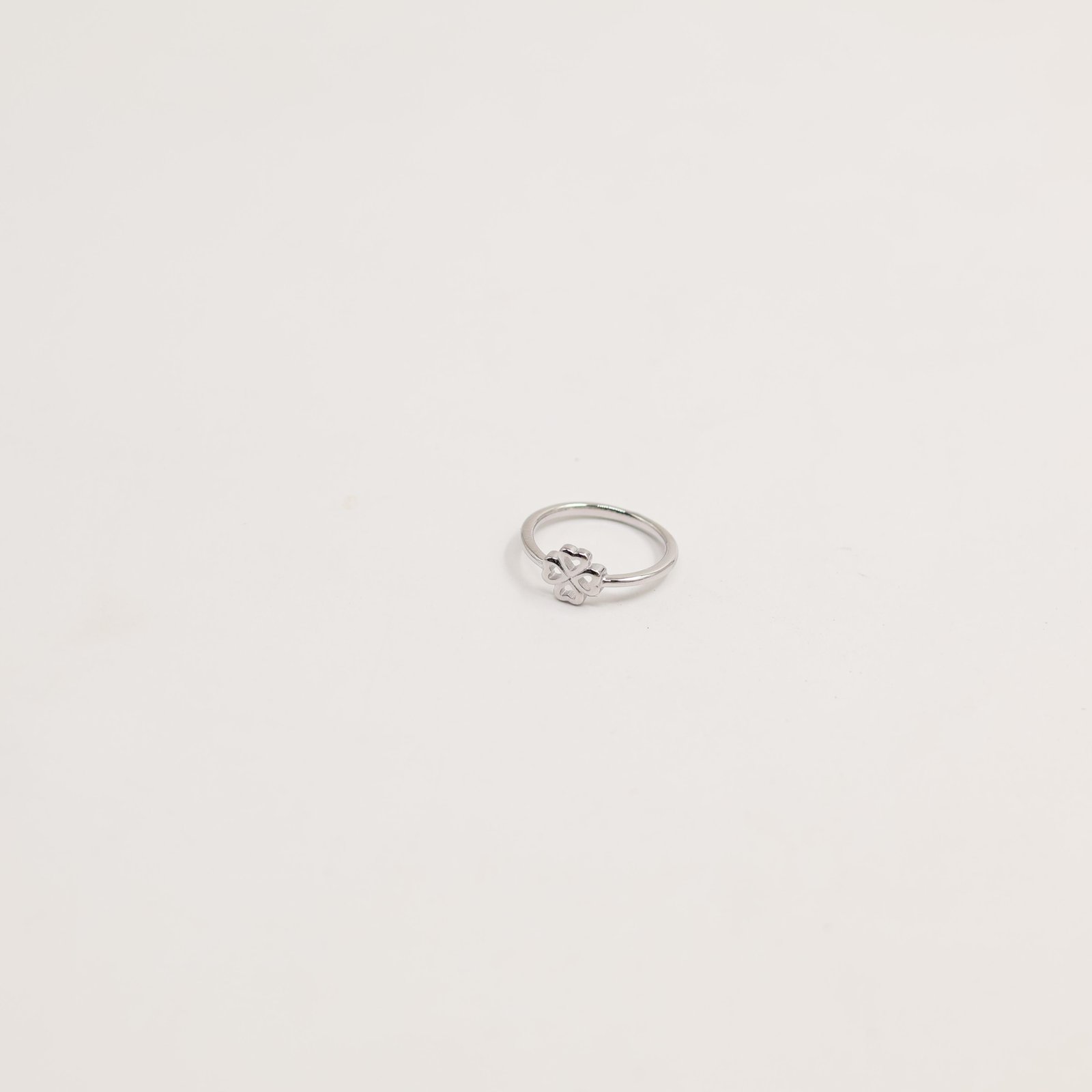 Silver Baguette Side Stone Band Ring
