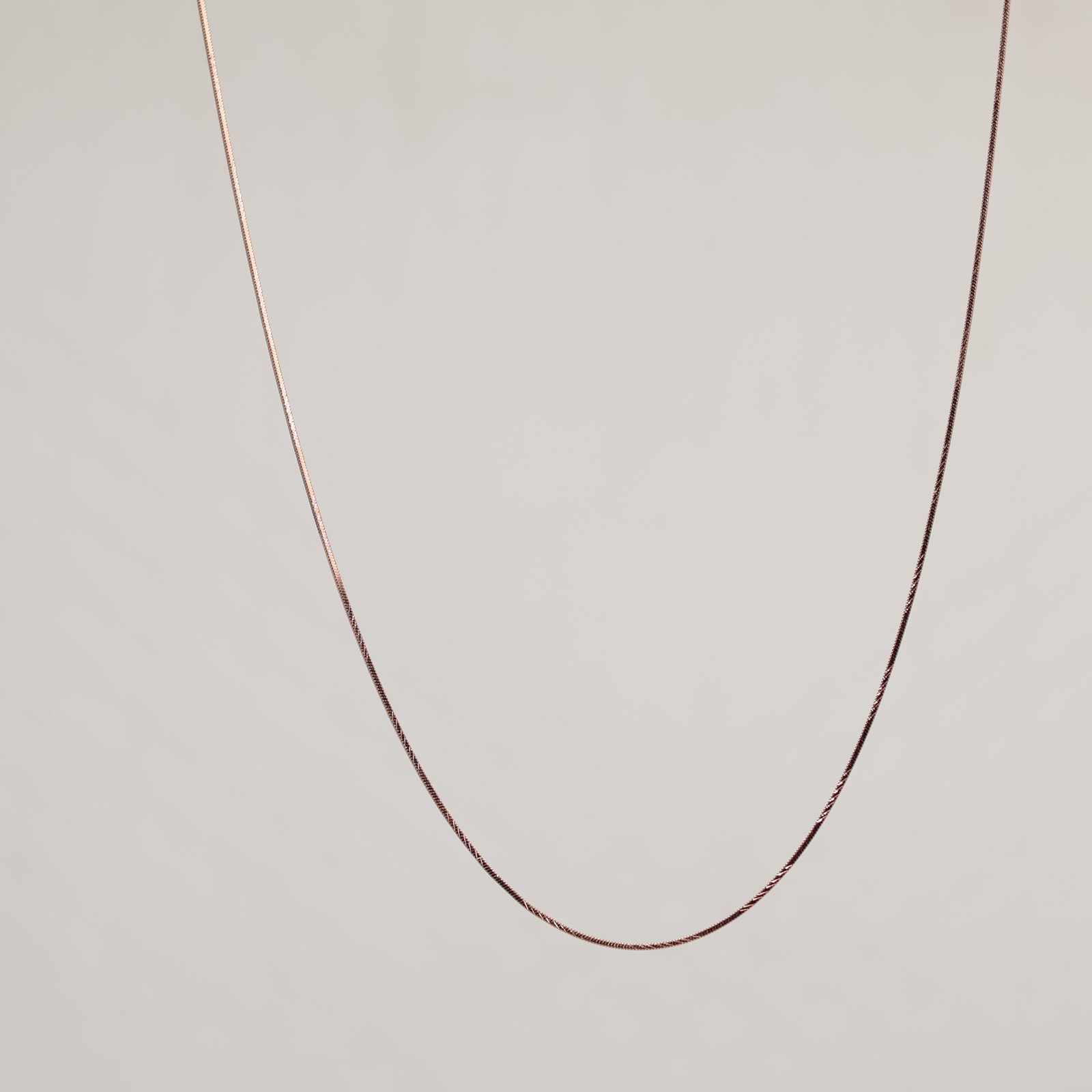 Rose Gold Slim Snake Chain Necklace