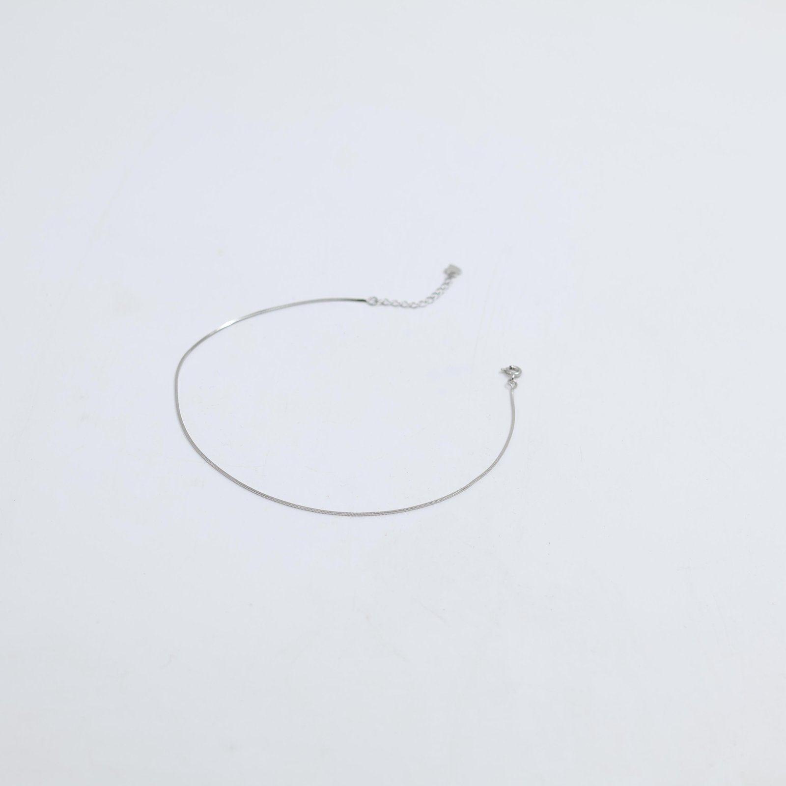 Minimalist Silver Snake Chain Bracelet