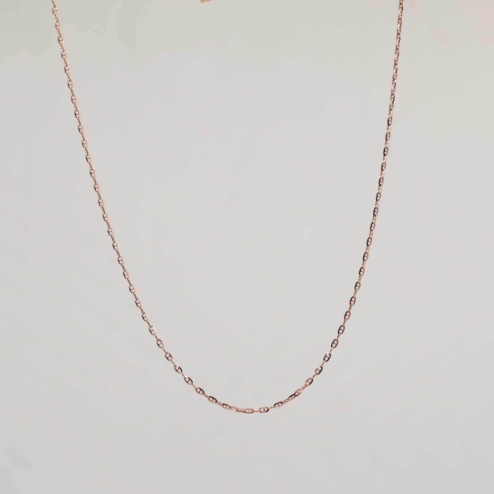Rose Gold Fine Cable Chain Necklace