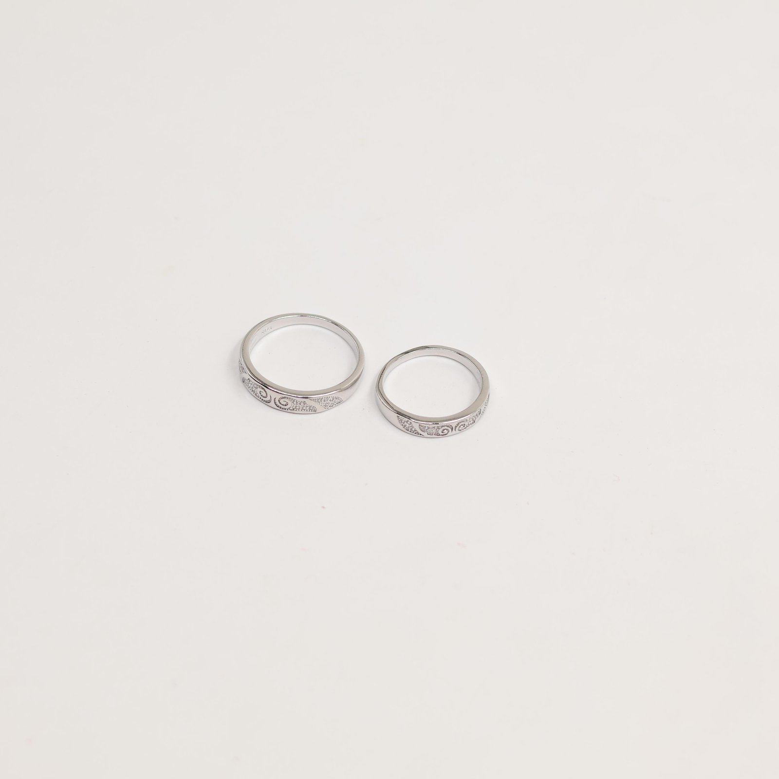 Silver Triple Stone Cluster Ring